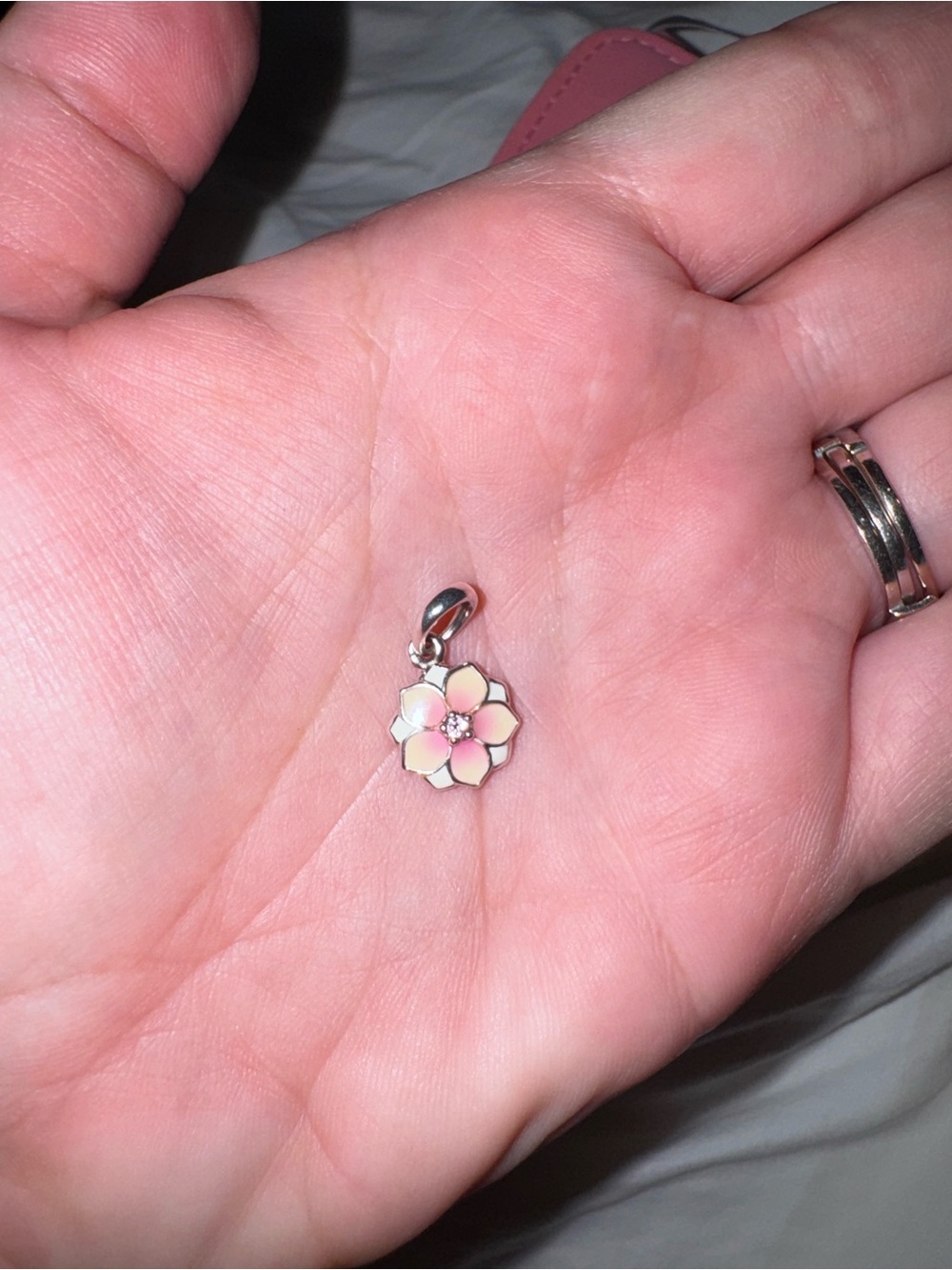 Pandora Pink Lotus Blossom Dangle Charm